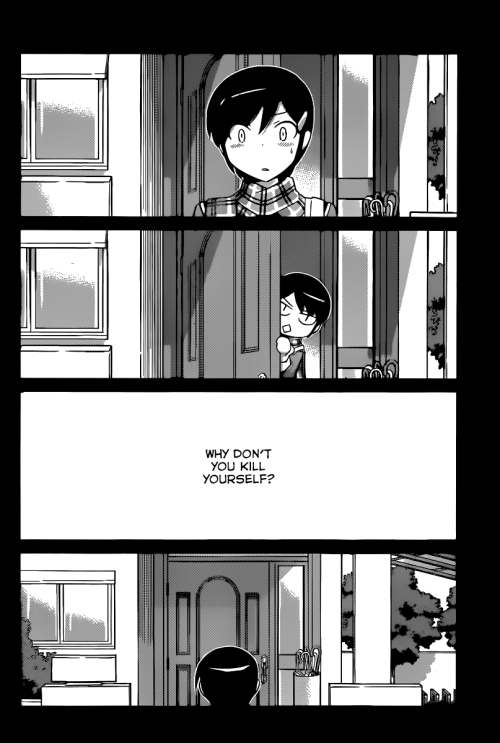 mikephamtastic:  my life in a nutshell.  source: the world god only knows (Kami Nomi zo Shiru Sekai) - tamimi wakaki