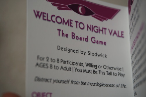 13bryantchristop: I liked Slodwick’s design for this Welcome to Night Valeboard game so much that 