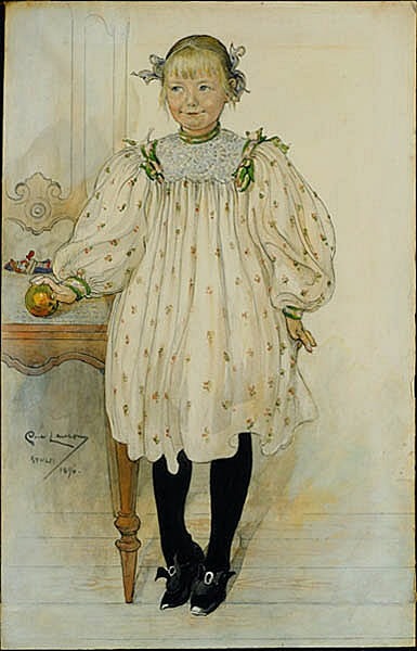 Martha Winslow as a Girl, Carl Larsson, 19??, Nationalmuseum, SWEThe popularity of Carl Larsson’s pi