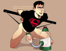thensfwfandom:  Superboy from Young Justice Extensive testing for Project Cadmus :o A chance for a free request done only on Patreon 