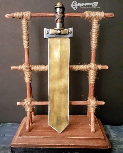 Here is the second weapon rack I completed a short time ago to display my Book Blade Bookmarks withi