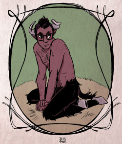 jessfink:  Satyr in specs.