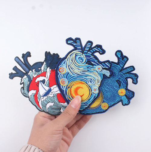welovepatches:  A vibrant patch for art lovers :) The cloth patches can be attached to damaged bags and clothes, giving them a second life, preventing the embarrassment of wearing the same shirt as another person,making you more unique, and bringing