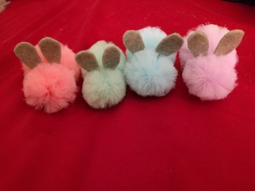 Pom-pom Bunny Hair Accessories/Shoulder Buddies