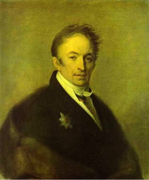 Portrait of Nikolay Karamzin, 1828, Alexey VenetsianovMedium: oil,canvas
