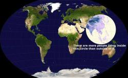 did-you-kno:  3,637,830,357, or roughly 51.4 percent of the global population lives in the countries in this circle. Source 