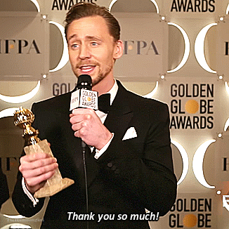 thehumming6ird:Hiddles Year in Review: 2017January ~ Golden Globes: Winner of Best Actor in a Limite