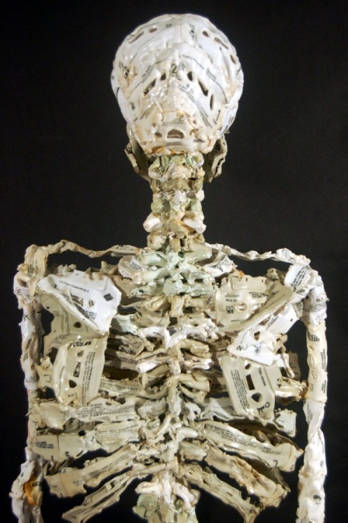 Porn fer1972:  Skeleton Sculpture made of Cassettes photos