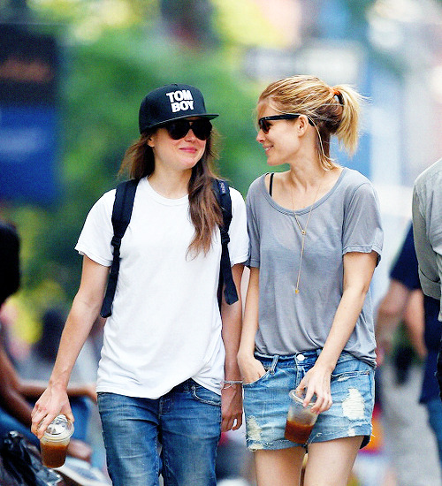  Ellen Page and Kate Mara spotted out in New York City on June 17, 2014  