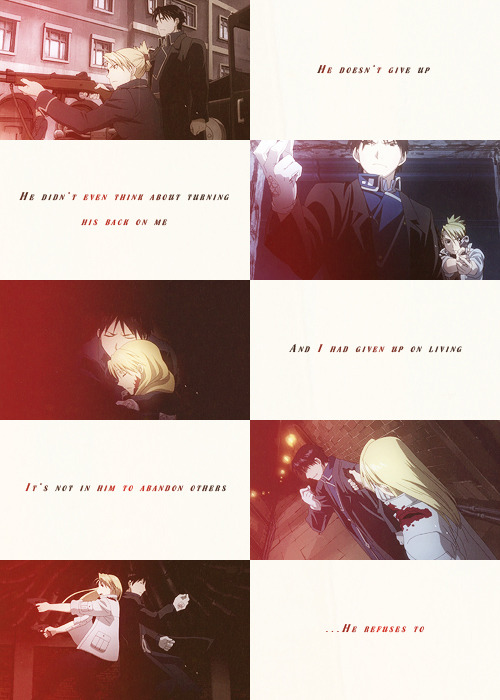 gyroz:        fma meme: favorite ship↳ roy x riza (1/3)       