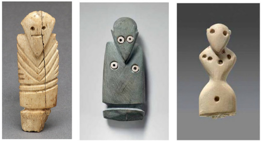 ikchen: ikchen:  ikchen:  Do female presenting nipples count when they’re just dots? (BM  EA59648)  And how about these lovely… undefined pieces of art?  More weirdness? More weirdness! (All from the British Museum catalogue, dating to the Naqada
