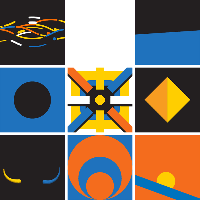 9-squares:  9 Squares 2Top: Sara Bennett, Bran Dougherty-Johnson, Brandon WallMiddle: