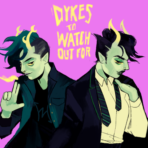 dumbbitche:elwurd and lanque or just vriska and kanaya living to their full lezbian truths