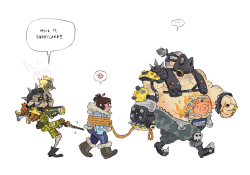 hayoubi:  Roadhog and Junkrat kidnap Mei