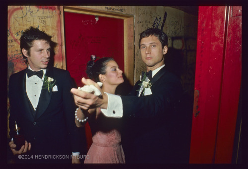 Continuing On The Wedding Theme...DJ Bonebrake And Dinky Dance Backstage As John Doe Watches, During