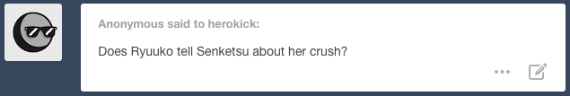 herokick:  Yes. Ryuko tried not to for the longest time but eventually it became