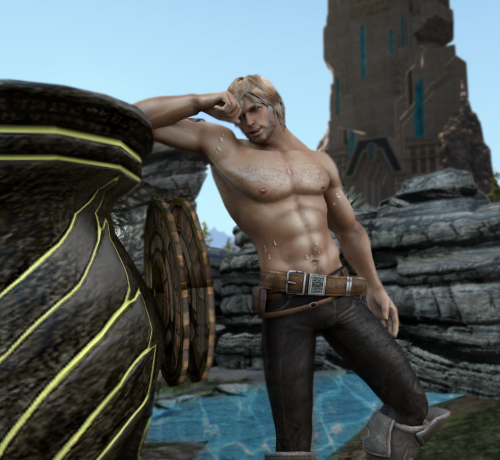 sixwingseraph: Working out hard in Idyllshire. This is the very cool work of @the-original-rper of m