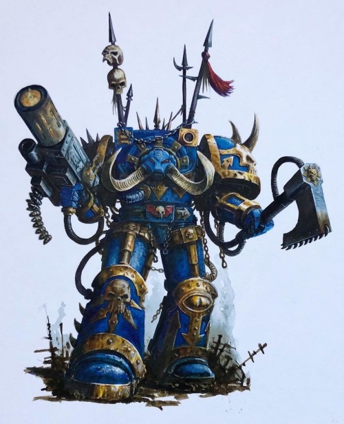 Chaos Space Marines byDavid Gallagher