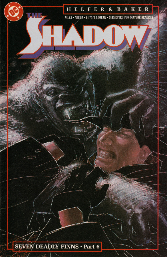 The Shadow, No. 13 (DC Comics, 1988). Cover art by Kyle Baker.From Anarchy Records