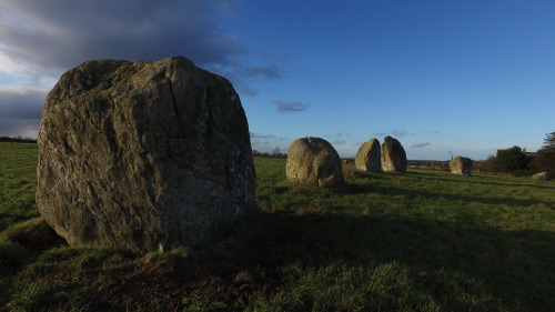 ‘Long Meg and her Daughters’ Stone Circle, Penrith, Cumbria, 4.2.17. Some lovely long sh