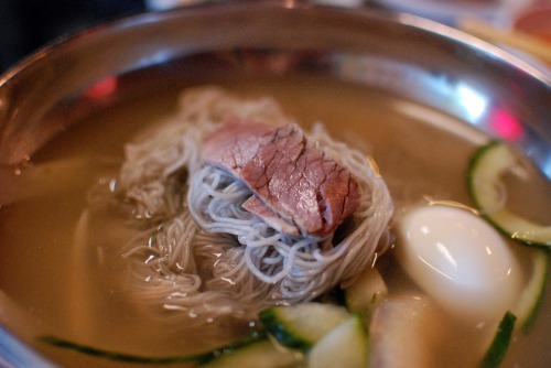 Korean cold noodle.