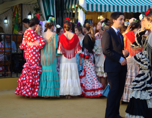 Sevillanas na Feria de Abril de Sevilla. 18/04/2013