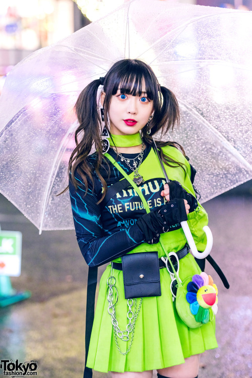 tokyo-fashion:  Japanese idol and Harajuku shop staff Misuru on the street in Harajuku