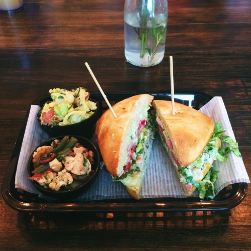 Gulf shrimp and crab sandwich at Local Foods!