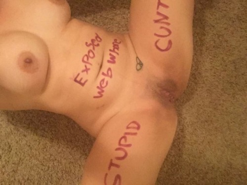 webslutsexposure: @isanew782I got the wonderful pleasure of playing with this desperate cunt the oth