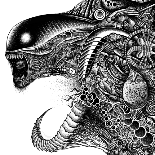 searinglimb:  Giger / Alien piece 