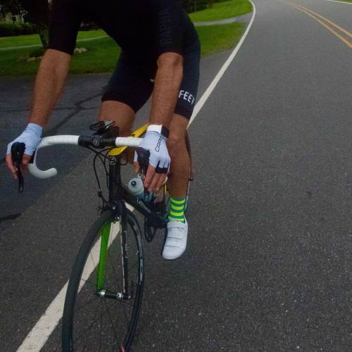 @coopdefeet in pursuit of our CFO, nice Sock/Shoe combo too (at Blue Ridge Mountains)