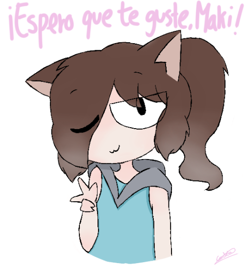 @mickycuteNo soy muy buena a digital, pero igual tenia ganas de dibujarte algo porque llevo bastante