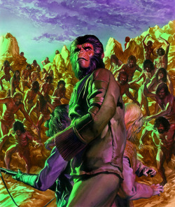 mongonga:  Four Poster Art inspired by the original 1960s version of Planet of the Apes by Alex Ross. 