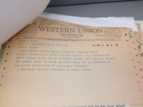 DC CORE Campaign For Fair Hiring Practices At PEPCO And Washington Gas & Light, 1962.