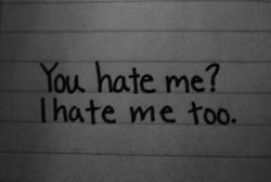 31octombrie97:  Self hate pe We Heart It