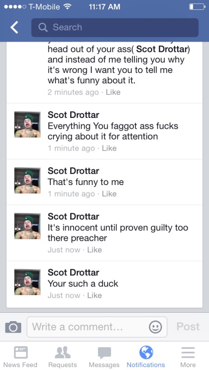 whyisyourtattooupsidedown: javoperez: Scott Drottar owns a tattoo shop and publicly supports beating