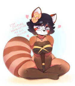 secretlysaucy: VELVET THE RED PANDA COMM Good Christian Panda girl might not be as innocent as one might think… As commissioned by Kuro  PATREON | TWITTER | DEVIANTART | FURAFFINITY  