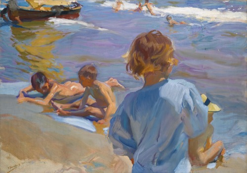 Joaquín Sorolla y Bastida - Children on the Beach, Valencia - 1916