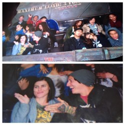 ptvjaimepreciado:  Just trying to sneak a lil handshake on the Tower of Terror last night, got Hosed!!! @jhatty7