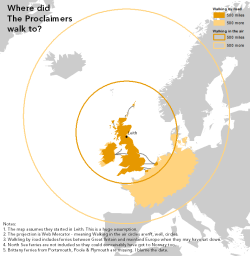 mapsontheweb:  Where did The Proclaimers