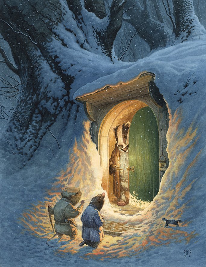 pagewoman: Mr Badger Opens The Door ~ Chris Dunn