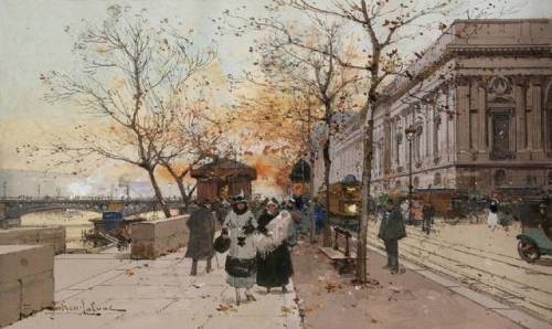  Eugène Galien-Laloue (1854–1941) was a French artist of French-Italian parents and was born in Pari