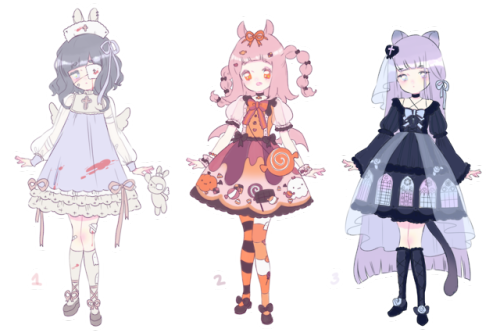 Halloween adoptables!pose reference