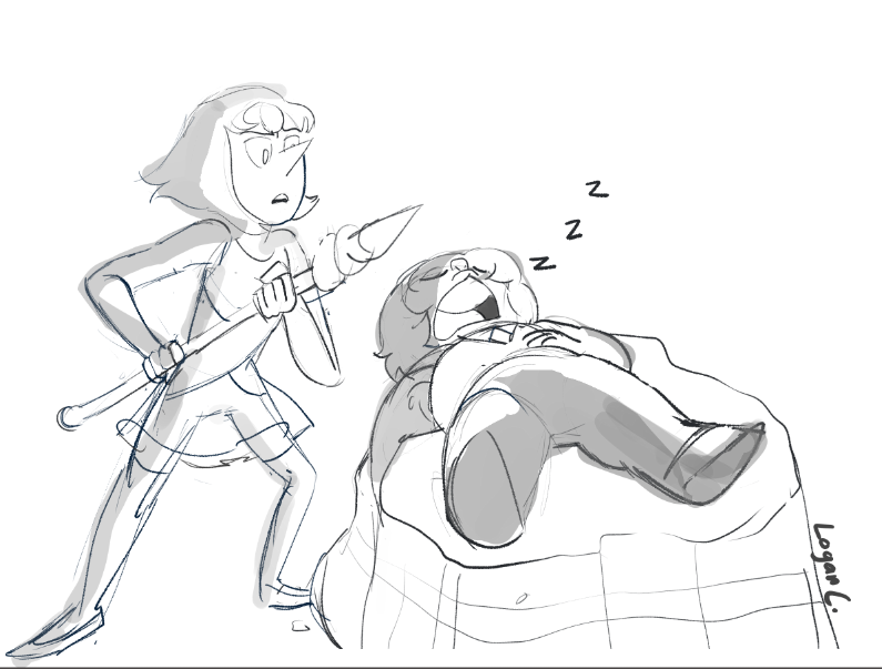 iceshrew:  Day 1 - First Meeting yo what if pearl found her sleeping on a rock 