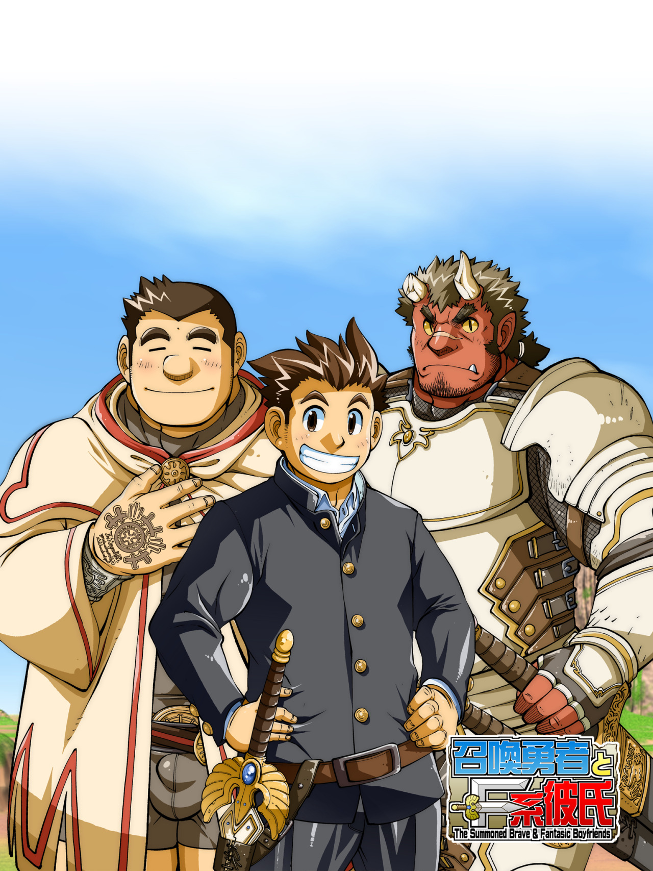 8-bitadonis:  Promo artwork from the upcoming gay dating sim/JRPG Fantastic Boyfriends: