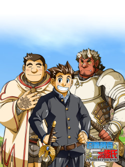 8-bitadonis:  Promo artwork from the upcoming gay dating sim/JRPG Fantastic Boyfriends: Legends of Midearth for mobile phones. The developers are currently running an Indiegogo campaign to fund a quicker English release. If you’re interested, click