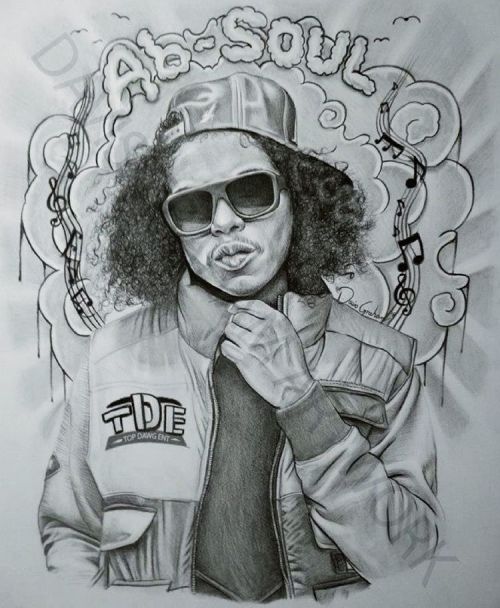 Old sketches part 3. @souloho3 #absoul #tde #pencil #portrait #art #artwork #hiphop #carson #solohoe