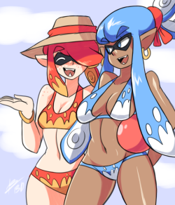 bigdeadalive:  Squid girlfriends going out