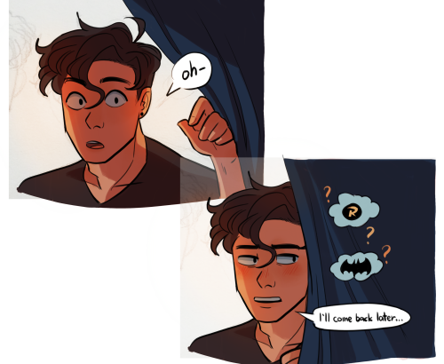 burquillos:someone requested batgirl tim but my mind kinda went all over the place Timmy and Cass tr