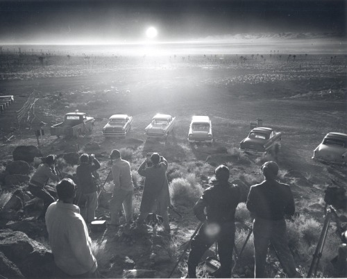 Nevada test site, Feb 19, 1955